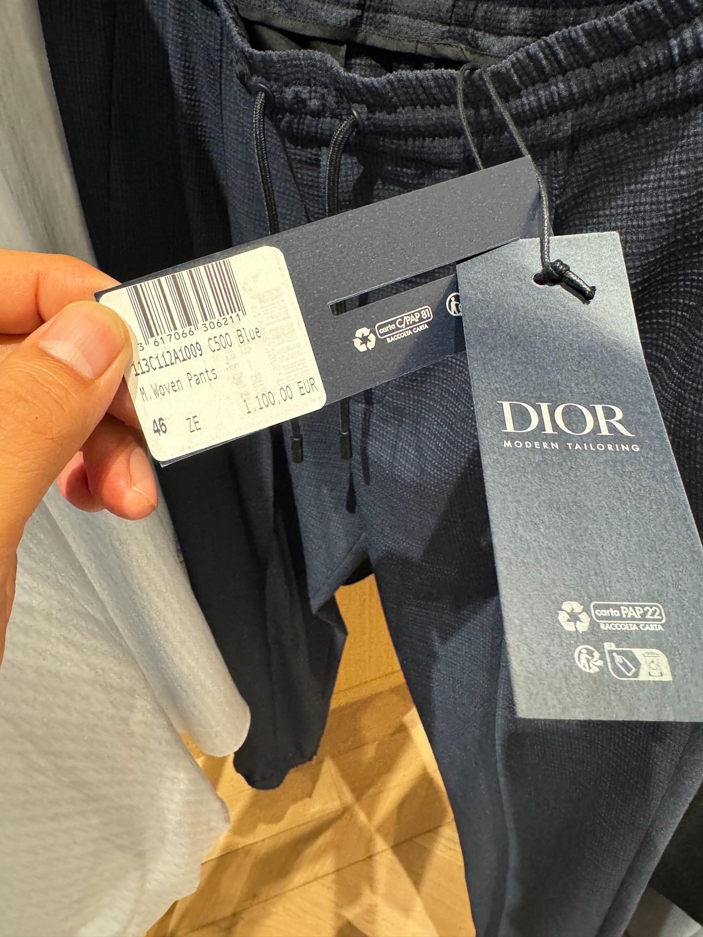 Dior Navy Blazer Jogger Pants Suit Set