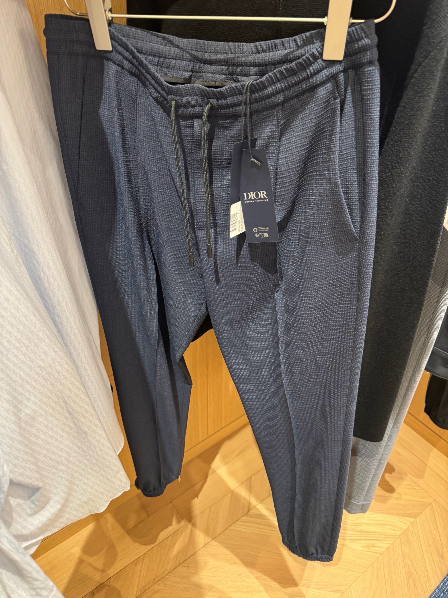 Dior Navy Blazer Jogger Pants Suit Set