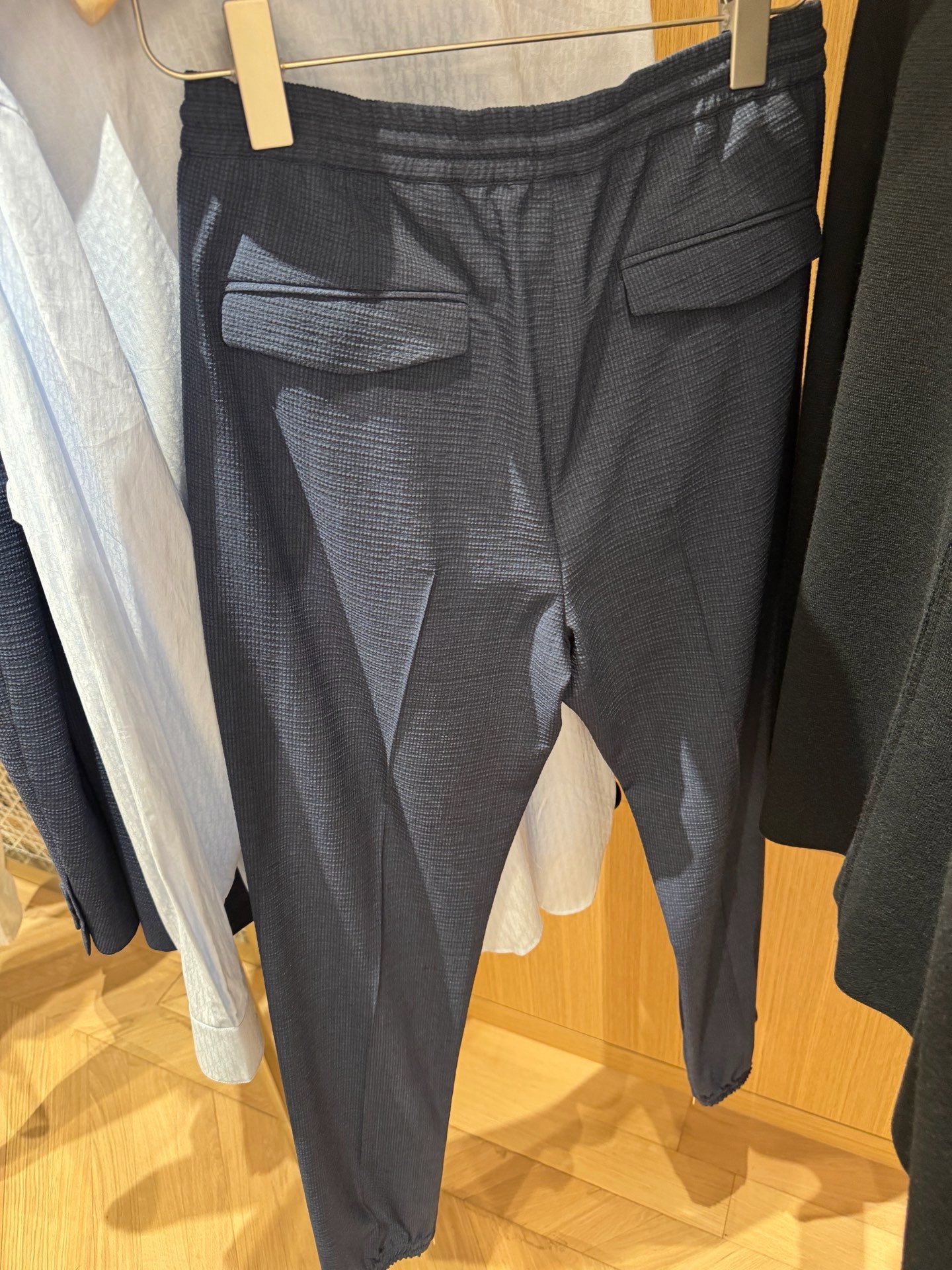 Dior Navy Blazer Jogger Pants Suit Set