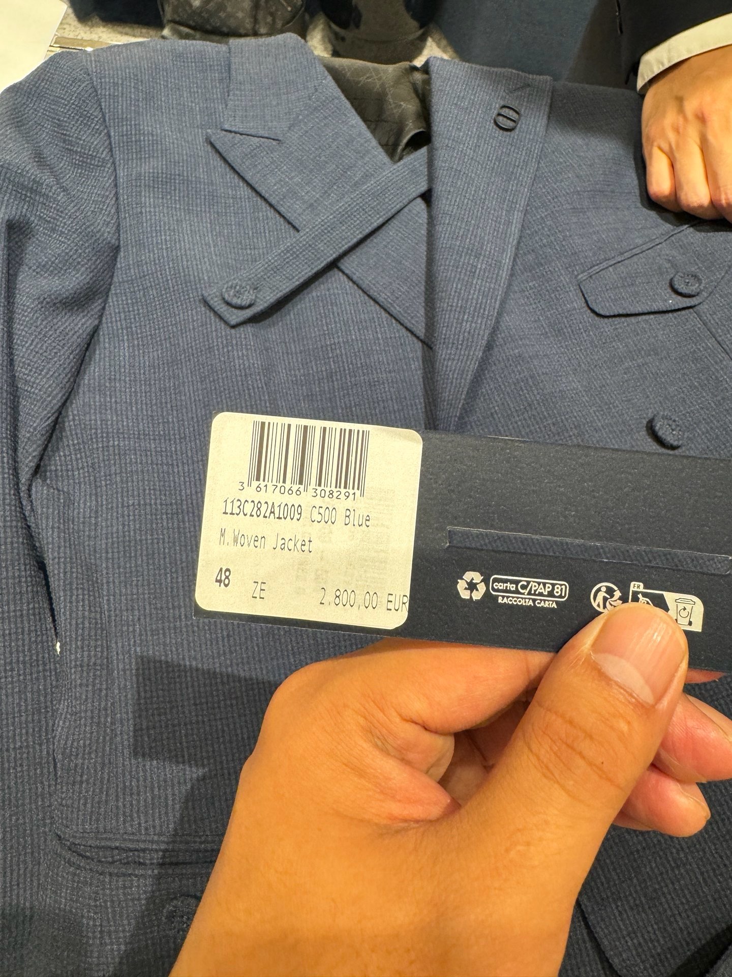 Dior Navy Blazer Jogger Pants Suit Set