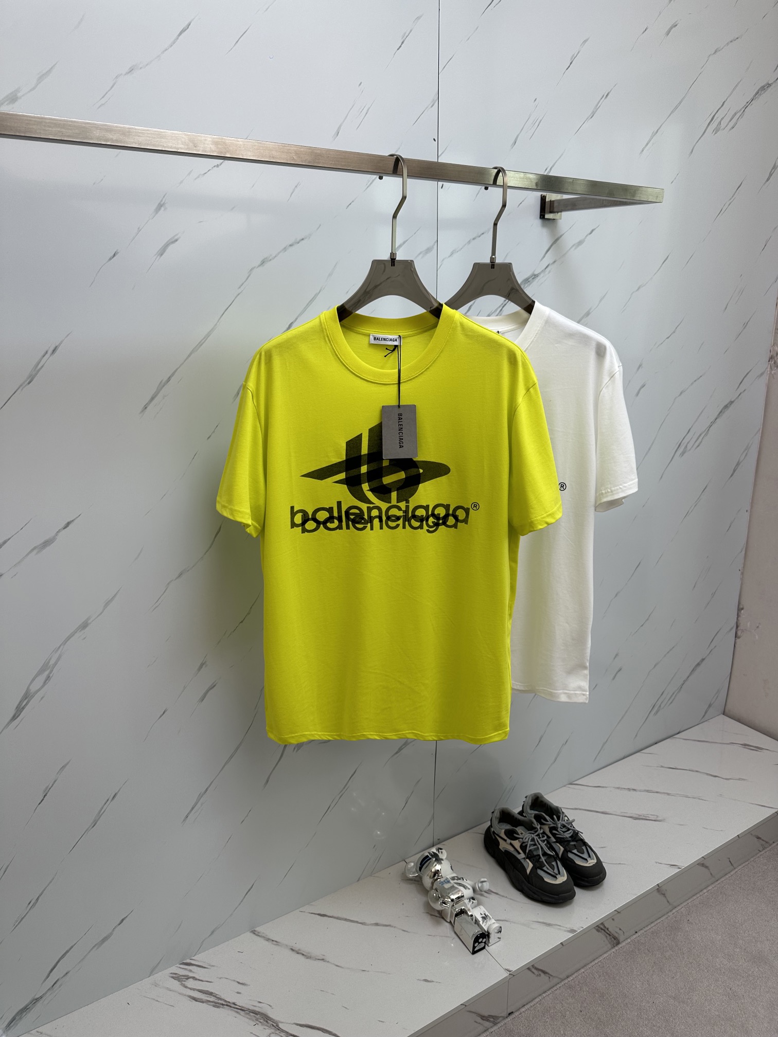 Balenciaga Clothing T-Shirt Buy Best High-Quality
 Cotton Spring/Summer Collection Fashion Short Sleeve