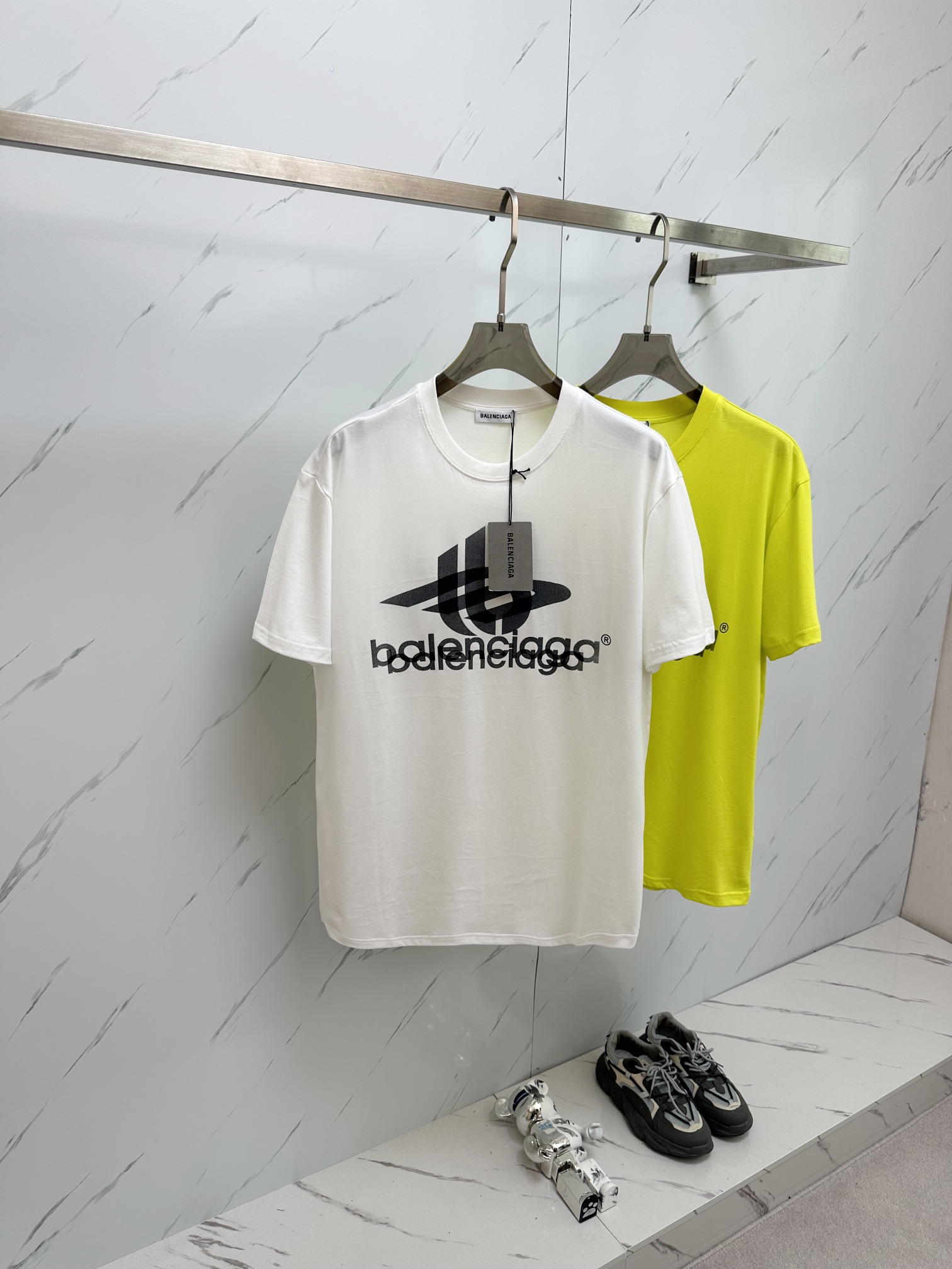 Balenciaga Clothing T-Shirt Cotton Spring/Summer Collection Fashion Short Sleeve
