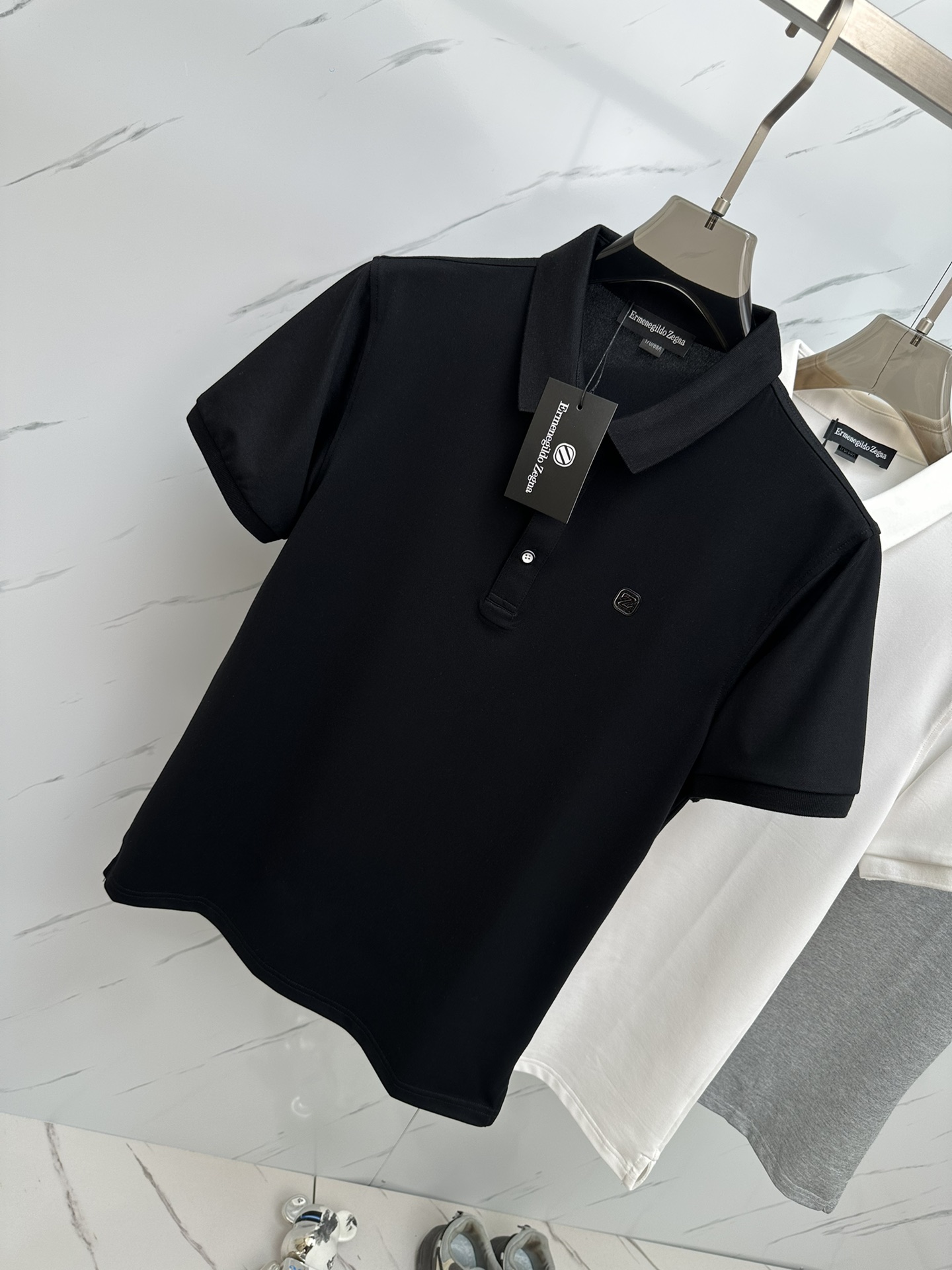 杰尼亚最新最顶级版本Polo衫短袖最顶级的品质.玉蚕丝顶级制作工艺进口面料专柜款独特设计采用进口高端订制