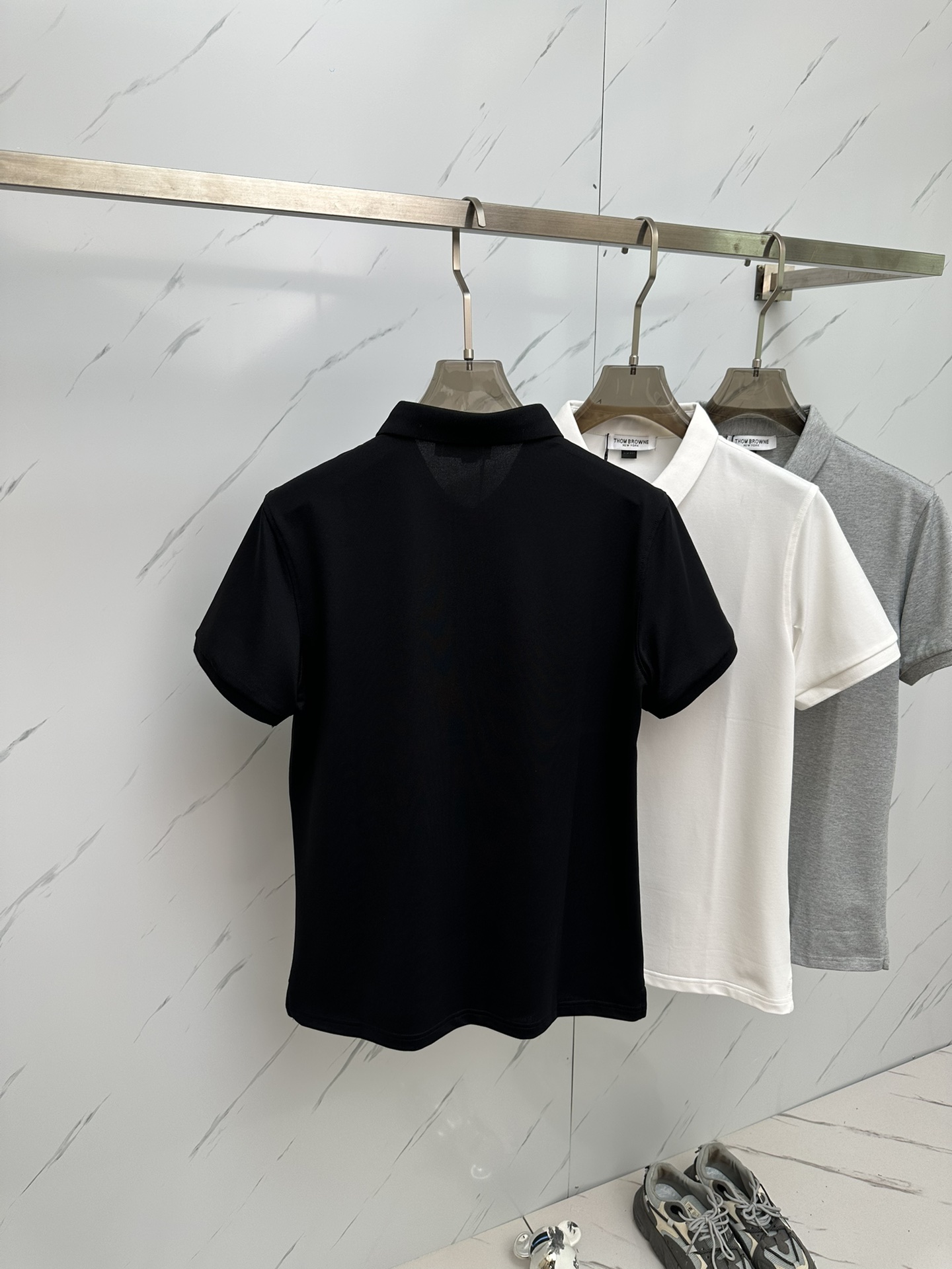 TB最新最顶级版本Polo衫短袖最顶级的品质.玉蚕丝顶级制作工艺进口面料专柜款独特设计采用进口高端订制进