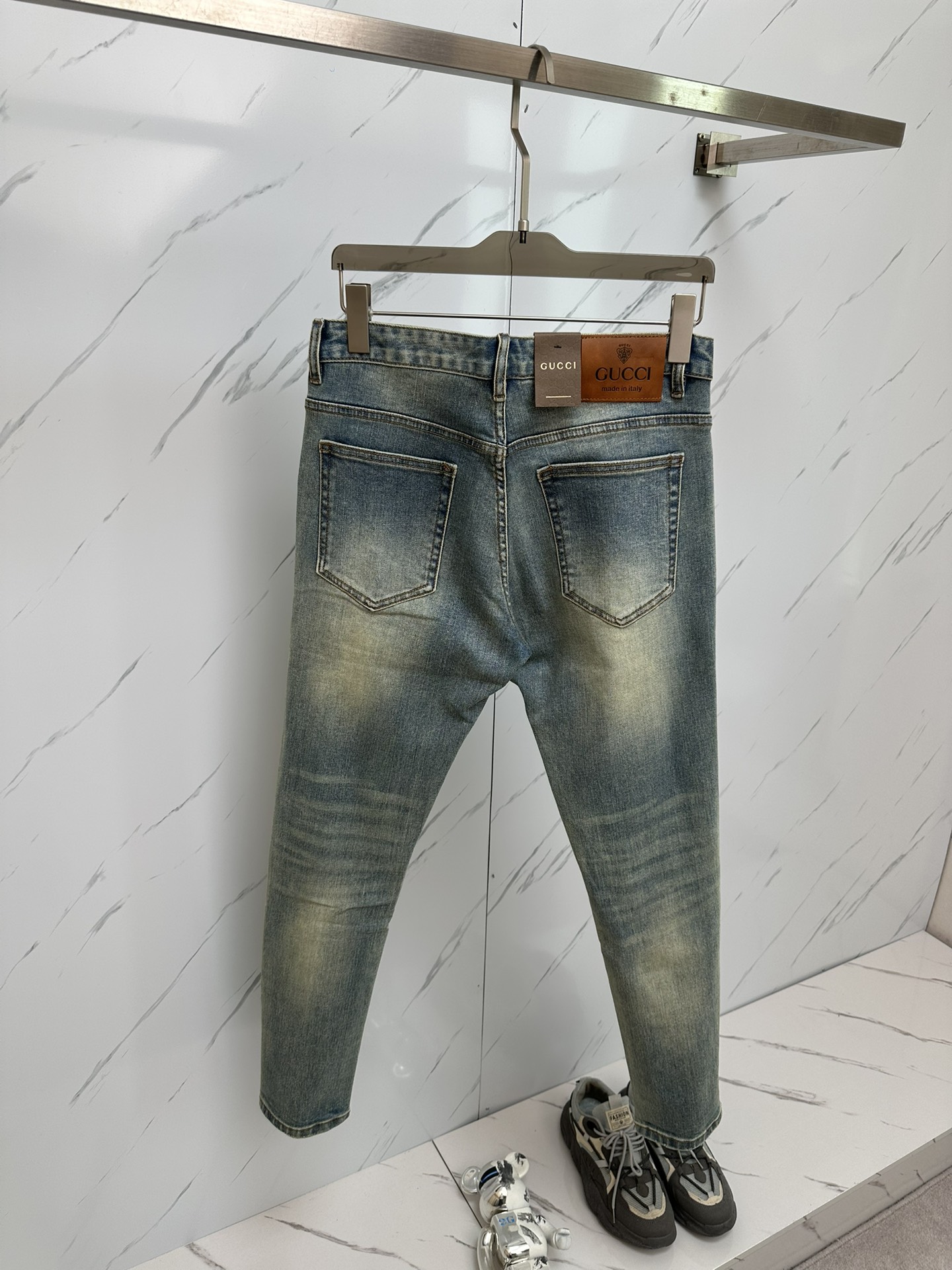 Gucci Men's Distressed Denim Jeans with Logo Detail, Sizes 29-38 10 i1732445372 5896 5