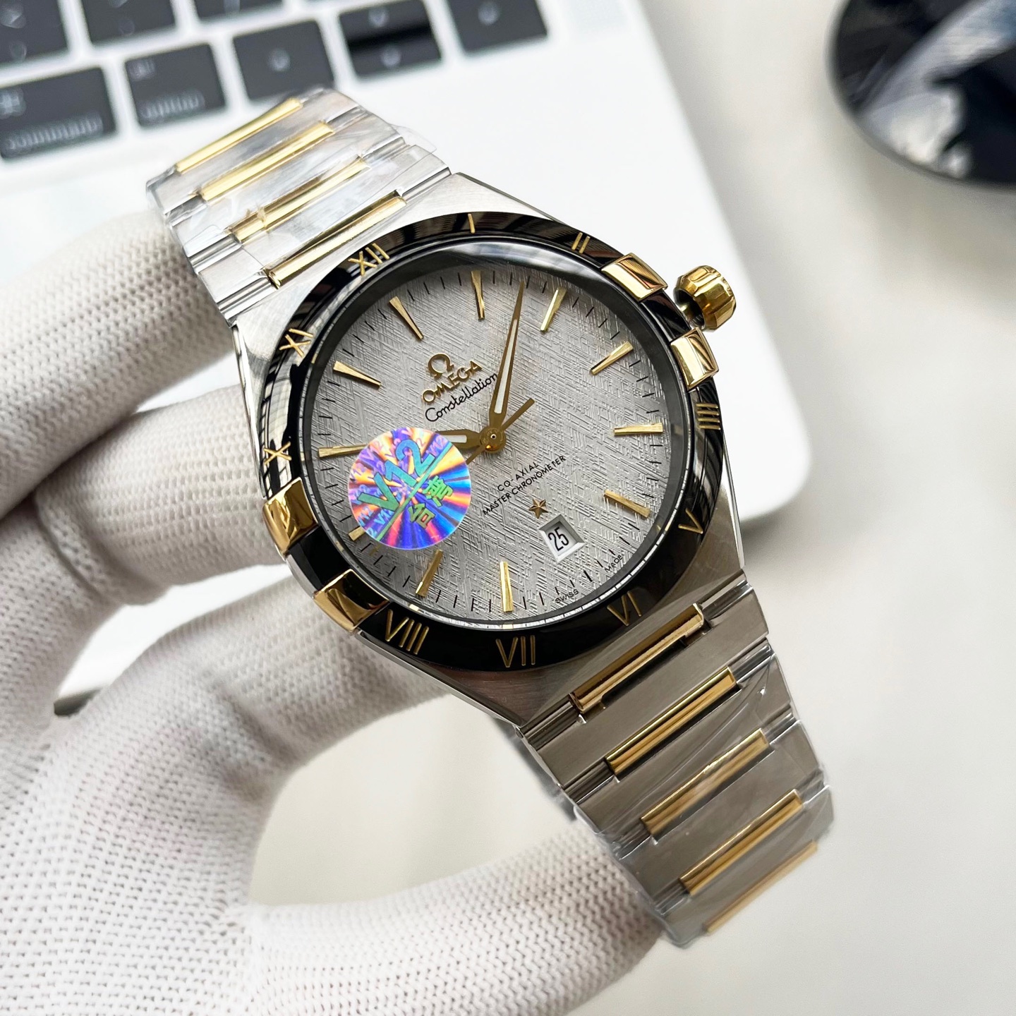 Omega Constellation Automatic Men's Watch, 41mm, Stainless Steel and Gold 7 i1736839344939 1901 0 5