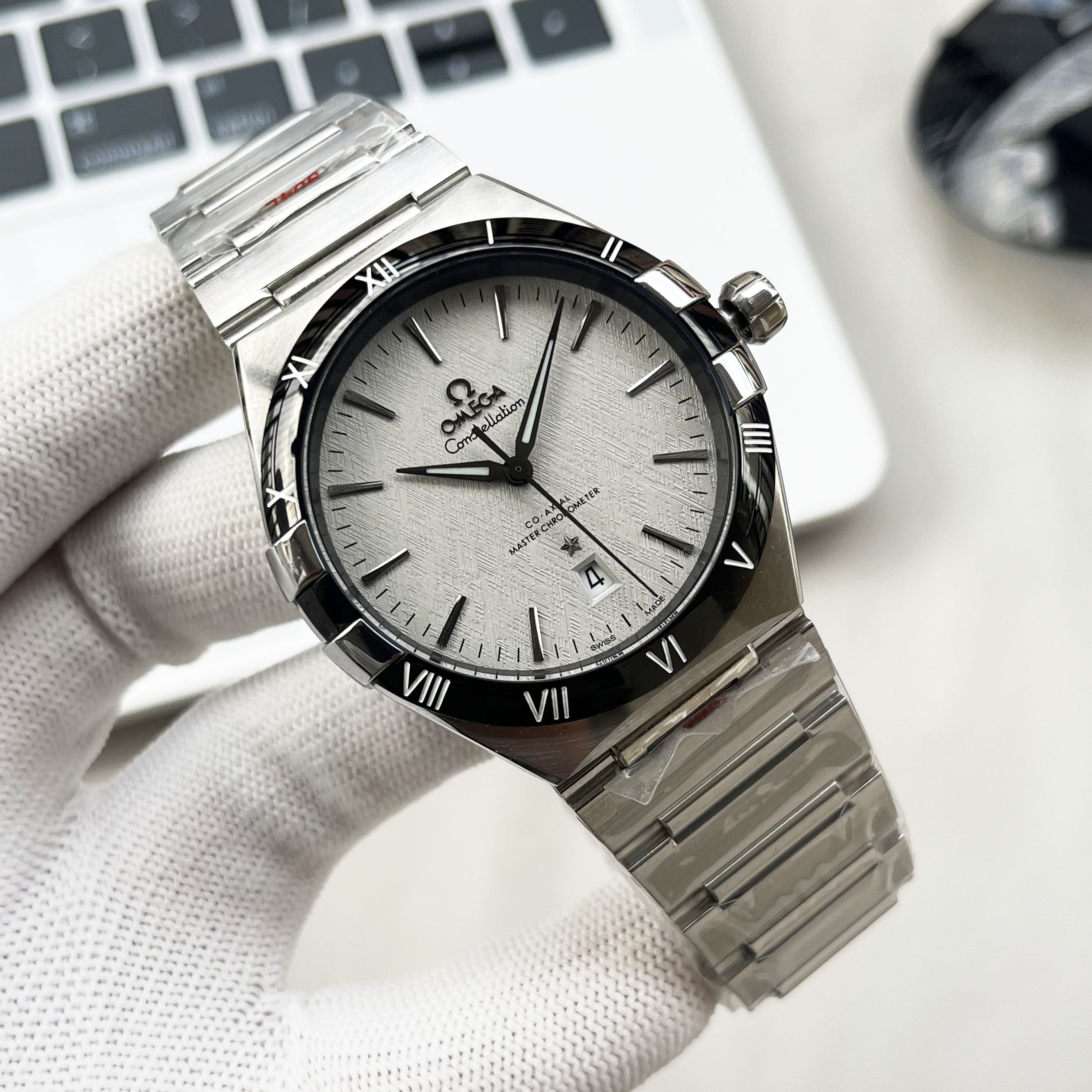 שעון גברים Omega Constellation מודל 8900 משובט בצבע הורדות 41 מ"מ 6 i1736839361143 9223 0 4