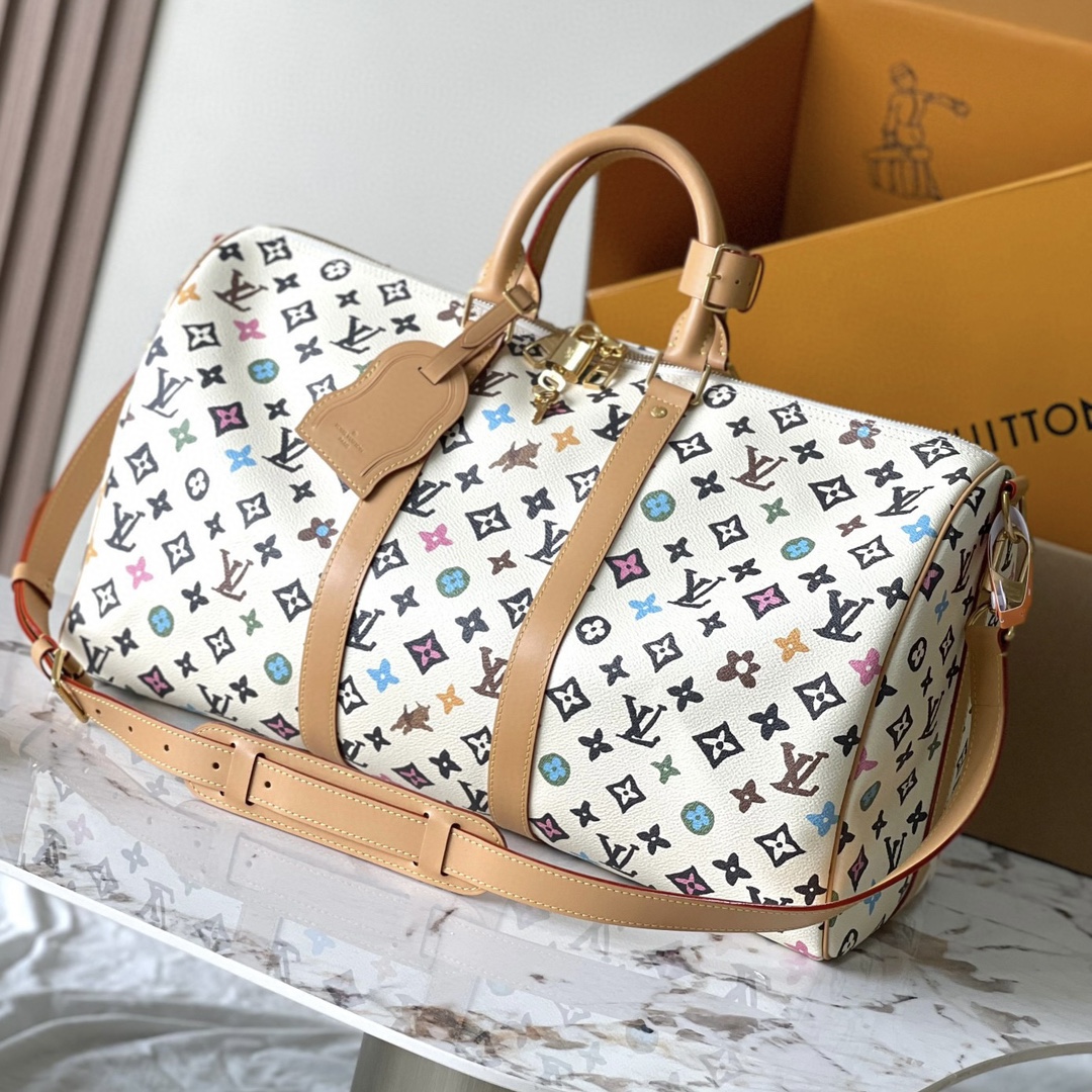 Louis Vuitton LV Keepall Bolsos de viaje Acero completo M25233