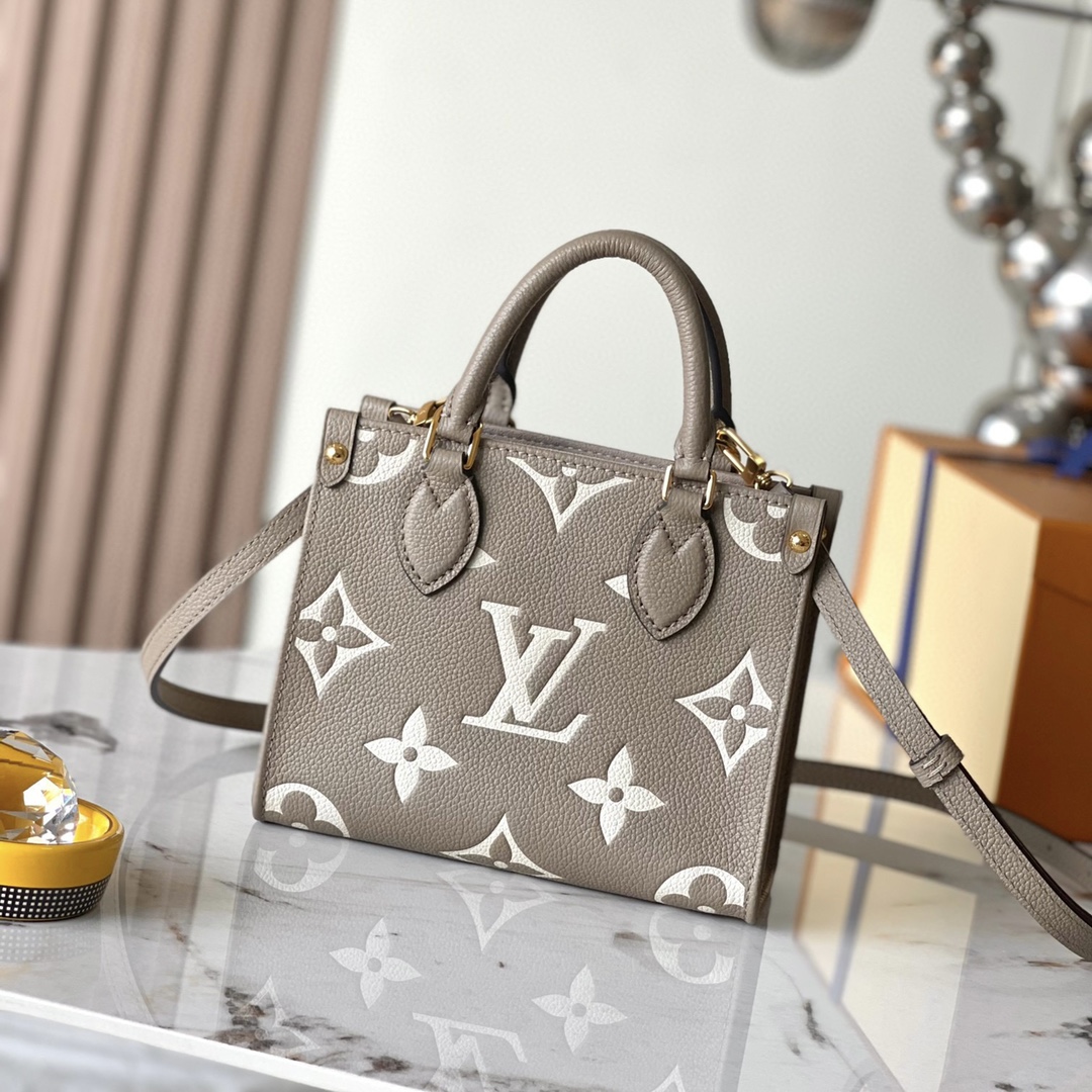 Louis Vuitton LV Onthego Bolsos de mano Acero completo M47054