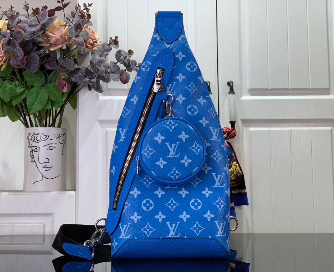 Louis Vuitton Doskonały
 Torby typu crossbody i na ramię Wysokiej klasy projektant
 Czarny Niebieski Zielony Żółty Łączenie Monogram Canvas Płótno Skóra krowia M30936