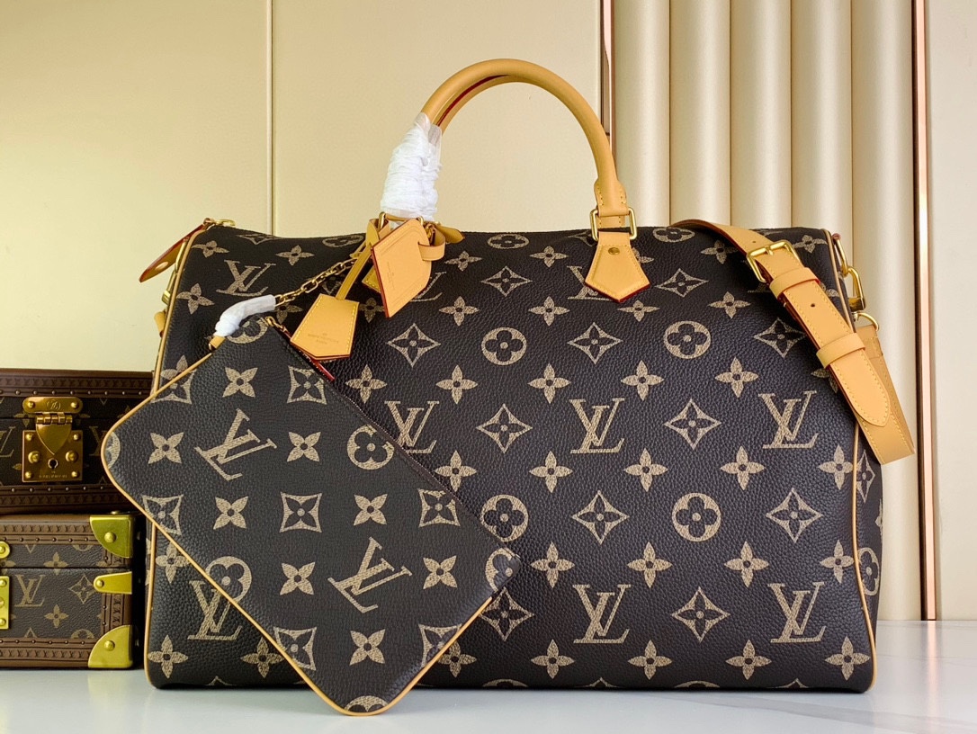 Louis Vuitton LV Speedy Torby Torebki Brązowy Zielony Czerwony Żółty Drukowanie Płótno Skóra krowia owcza M11565