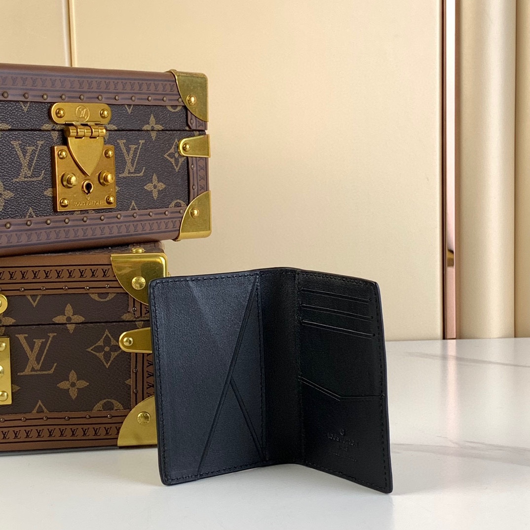 Louis Vuitton Pocket Organizer Millésime Black Leather Wallet M83130 8 i1725688641 2707 0