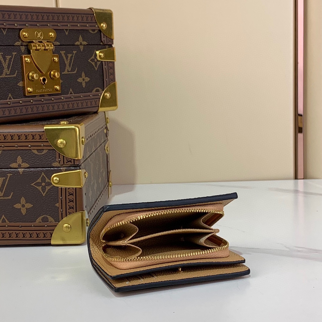 Louis Vuitton Cléa Wallet M11901 Apricot Monogram Compact Purse 10 i1730021434 6079 5