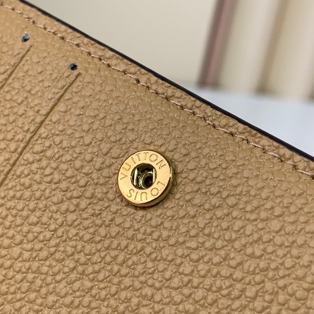 Louis Vuitton Cléa Wallet M11901 Apricot Monogram Compact Purse 8 i1730021434 6896 3