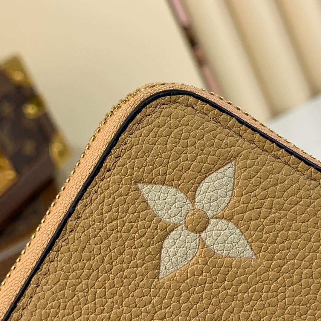 Louis Vuitton Monogram Empreinte Leather Zippy Coin Purse Wallet - Beige 6 i1730021615 6309 3