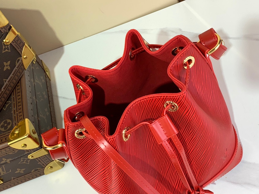 Louis Vuitton Noé BB Bucket Bag Epi Leather, Red - Compact & Stylish 10 i1730648933 6741 0