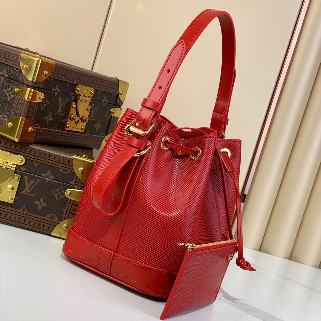 Louis Vuitton Noé BB Bucket Bag Epi Leather, Red - Compact & Stylish 4 i1730648933 735 7