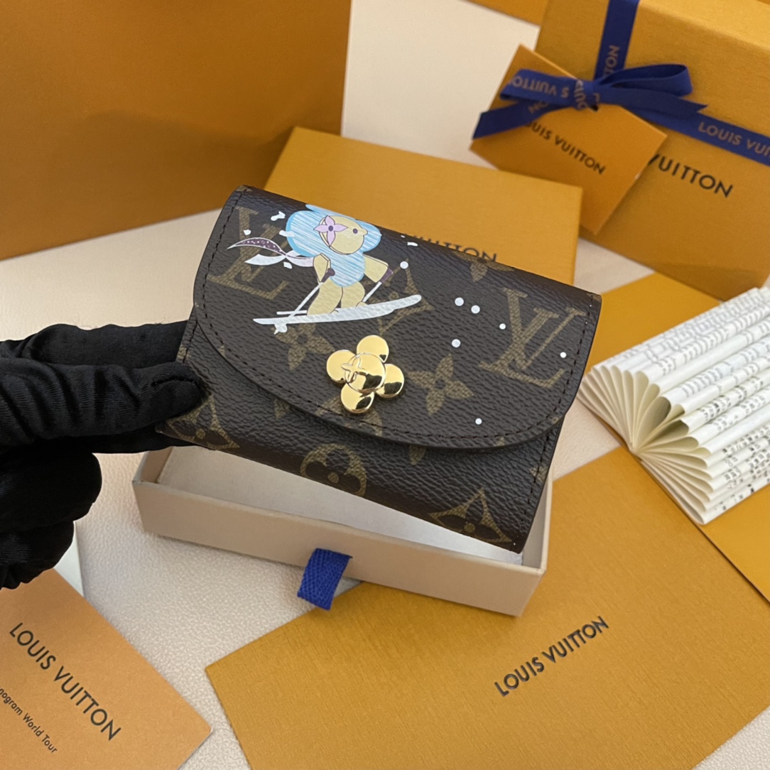 Louis Vuitton Rosalie Coin Purse - Snow Show Collection, Monogram Canvas 3 i1731333959 6025 1