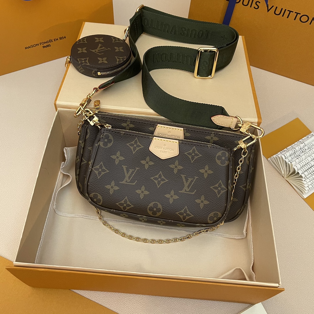 Louis Vuitton Multi Pochette Accessoires Monogram Canvas Crossbody Bag 1 i1731564401 5035 4