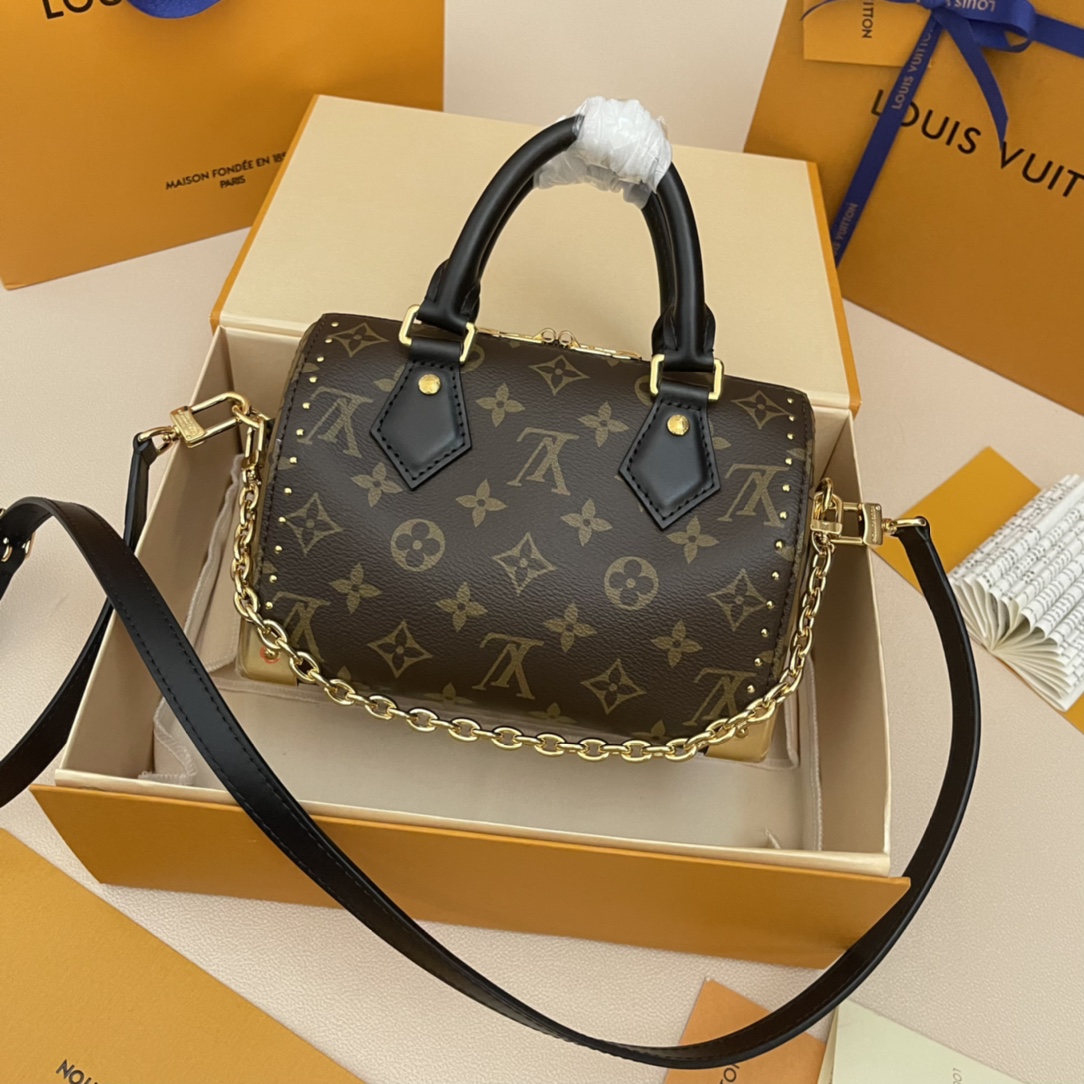 Louis Vuitton Speedy Trunk 20: Monogram Canvas, Gold-Tone Hardware, Iconic Style 3 i1731825045 4945 1
