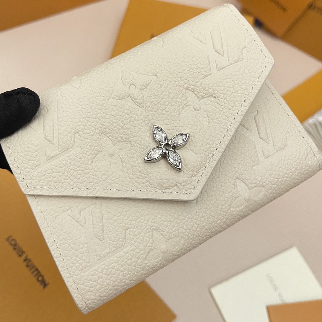 Louis Vuitton Victorine Wallet Monogram Empreinte Leather Azur Cream 5 i1731854087 4846 5