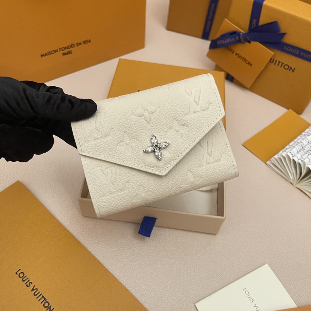 Louis Vuitton Victorine Wallet Monogram Empreinte Leather Azur Cream 3 i1731854087 5876 4