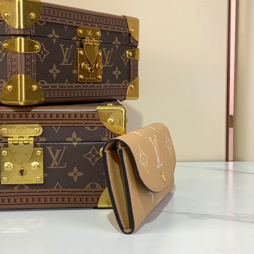 Louis Vuitton Emilie Wallet Monogram Empreinte Leather Apricot 4 i1731933866 2437 0