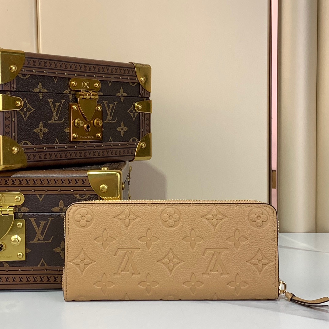 Louis Vuitton Monogram Empreinte Leather Zippy Wallet - Apricot 3 i1731933974 9025 7