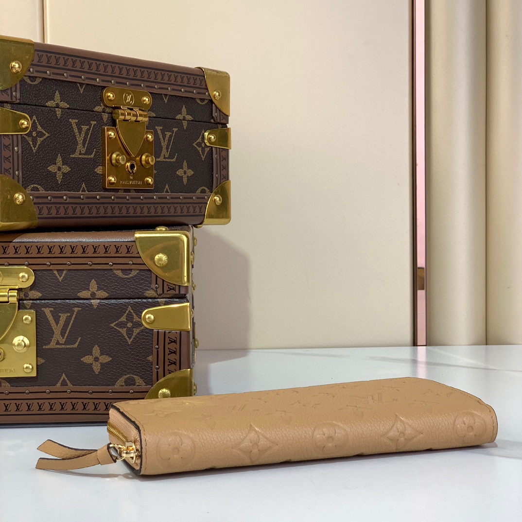 Louis Vuitton Monogram Empreinte Leather Zippy Wallet - Apricot 7 i1731933974 9398 2
