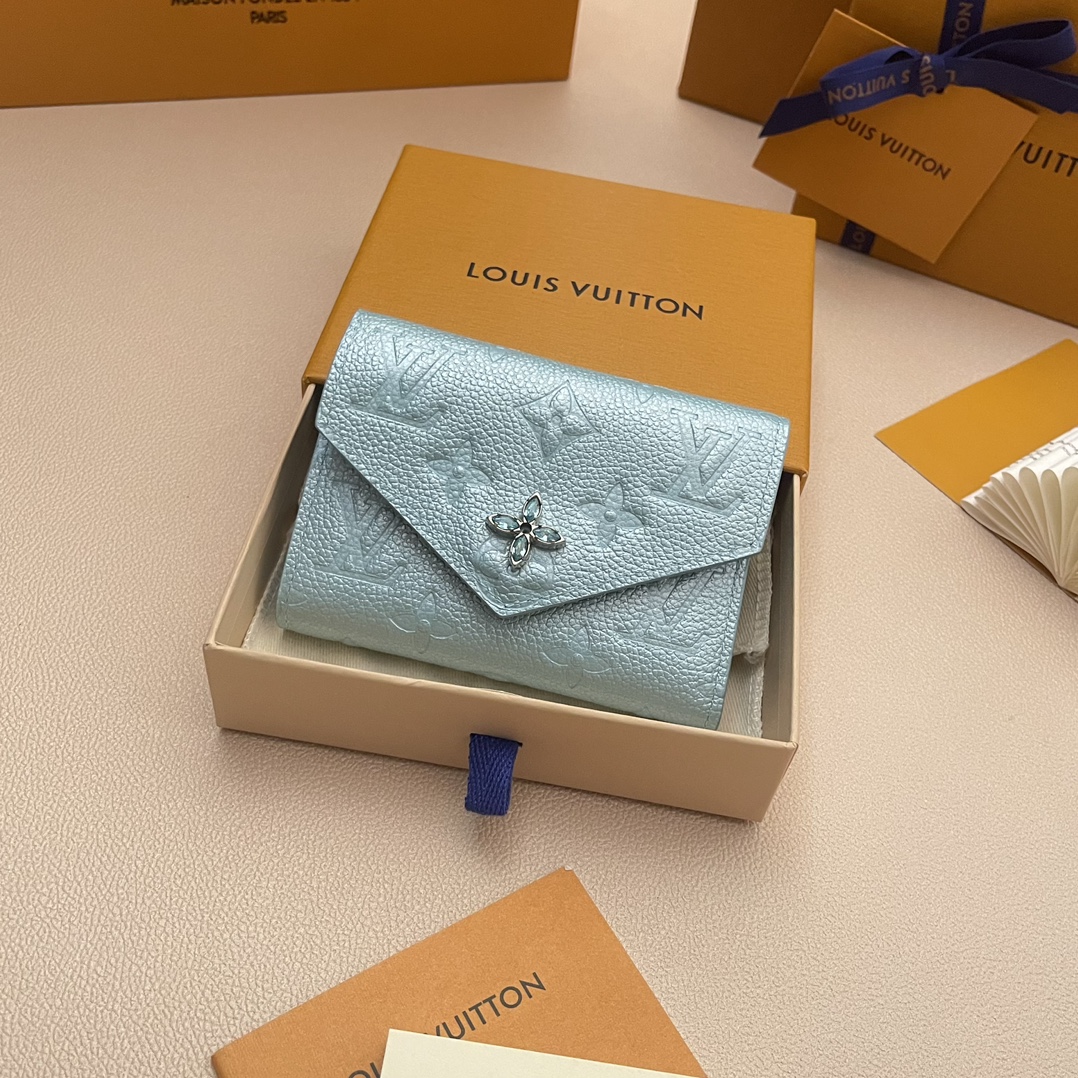 Louis Vuitton Victorine Wallet Monogram Empreinte Leather Azur/Glace M82746 2 i1732718227 8493 5