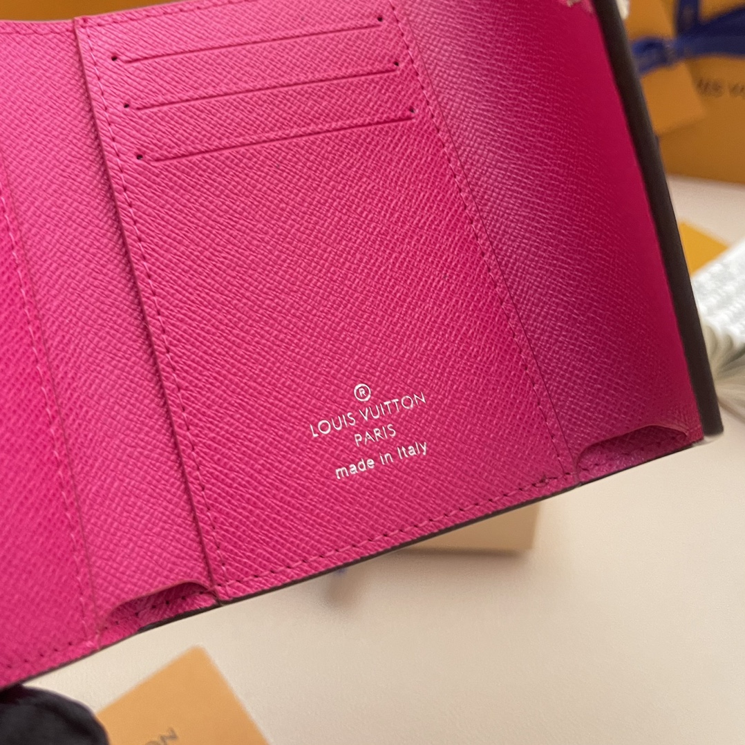 Louis Vuitton Victorine Wallet - Monogram Canvas with Pink Leather 8 i1732801195 3920 5
