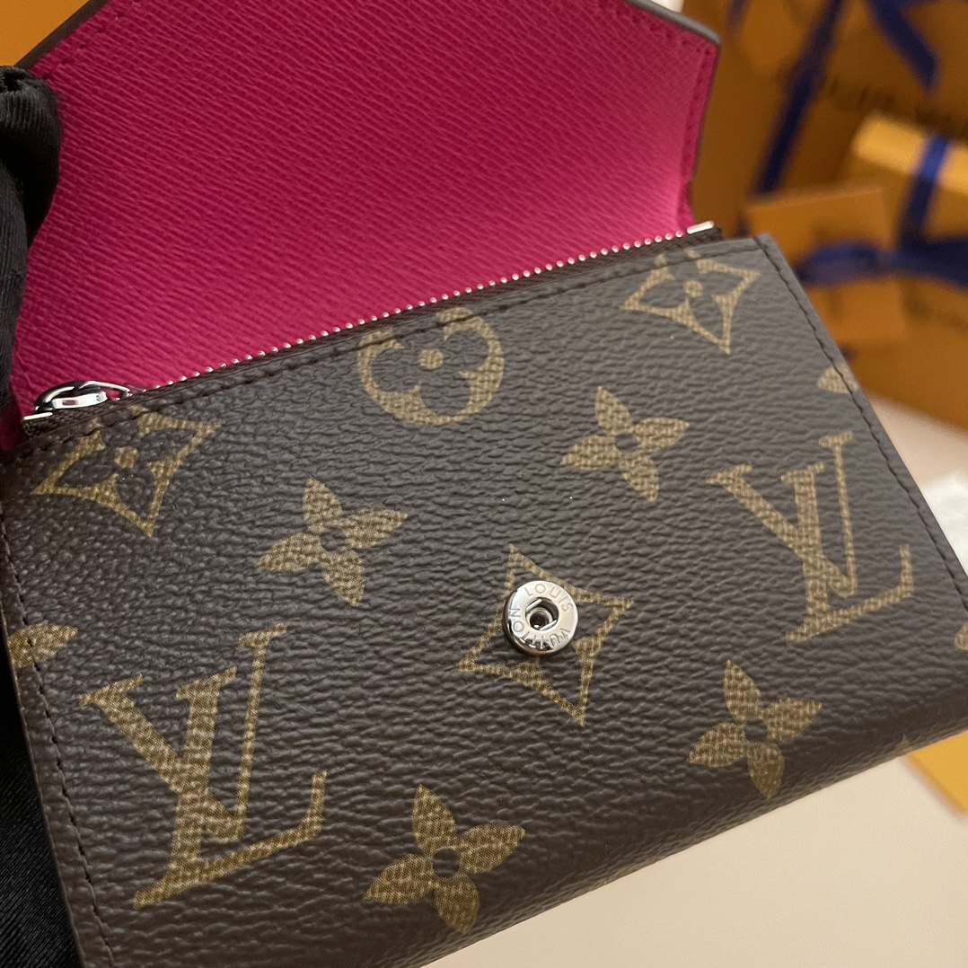 Louis Vuitton Victorine Wallet - Monogram Canvas with Pink Leather 10 i1732801205 8941 0