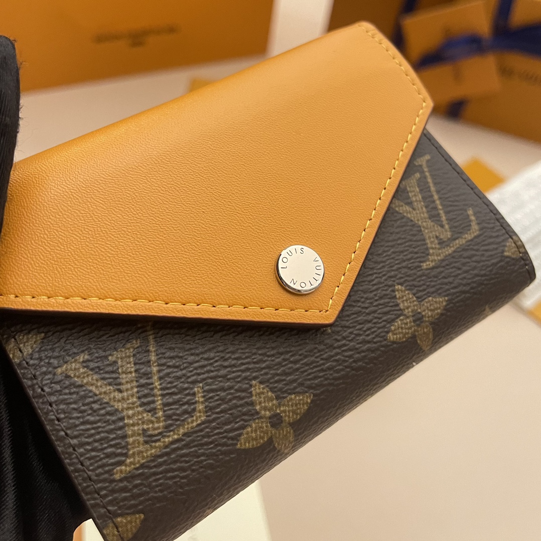 Louis Vuitton Victorine Wallet Monogram Canvas Leather Compact Design For Women 5 i1732801286 926 7