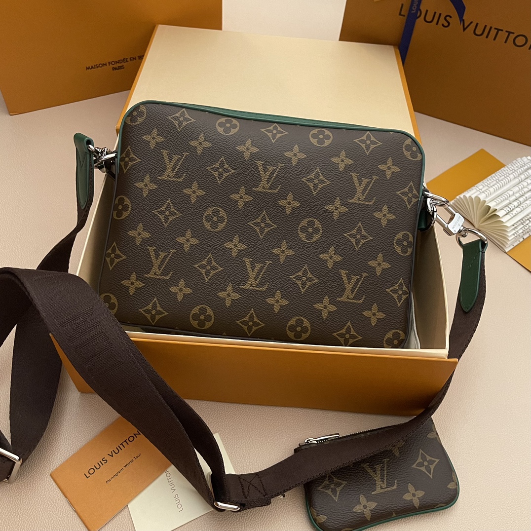 Louis Vuitton Trio Messenger Bag Monogram Macassar Canvas with Leather Trim 2 i1733321307 4168 2