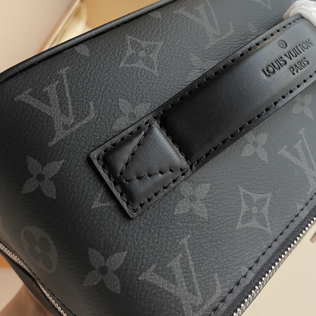 Louis Vuitton Toiletry Bag 26 with Monogram Shadow, Black Leather 6 i1733490347 4298 2