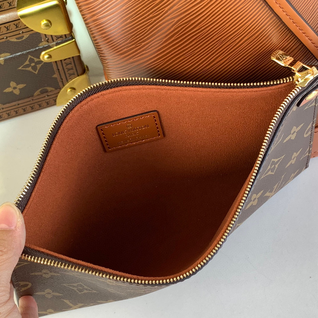 Louis Vuitton Noé MM Bucket Bag Epi Leather Brown with Removable Wallet 7 i1735891243736 674 0 6