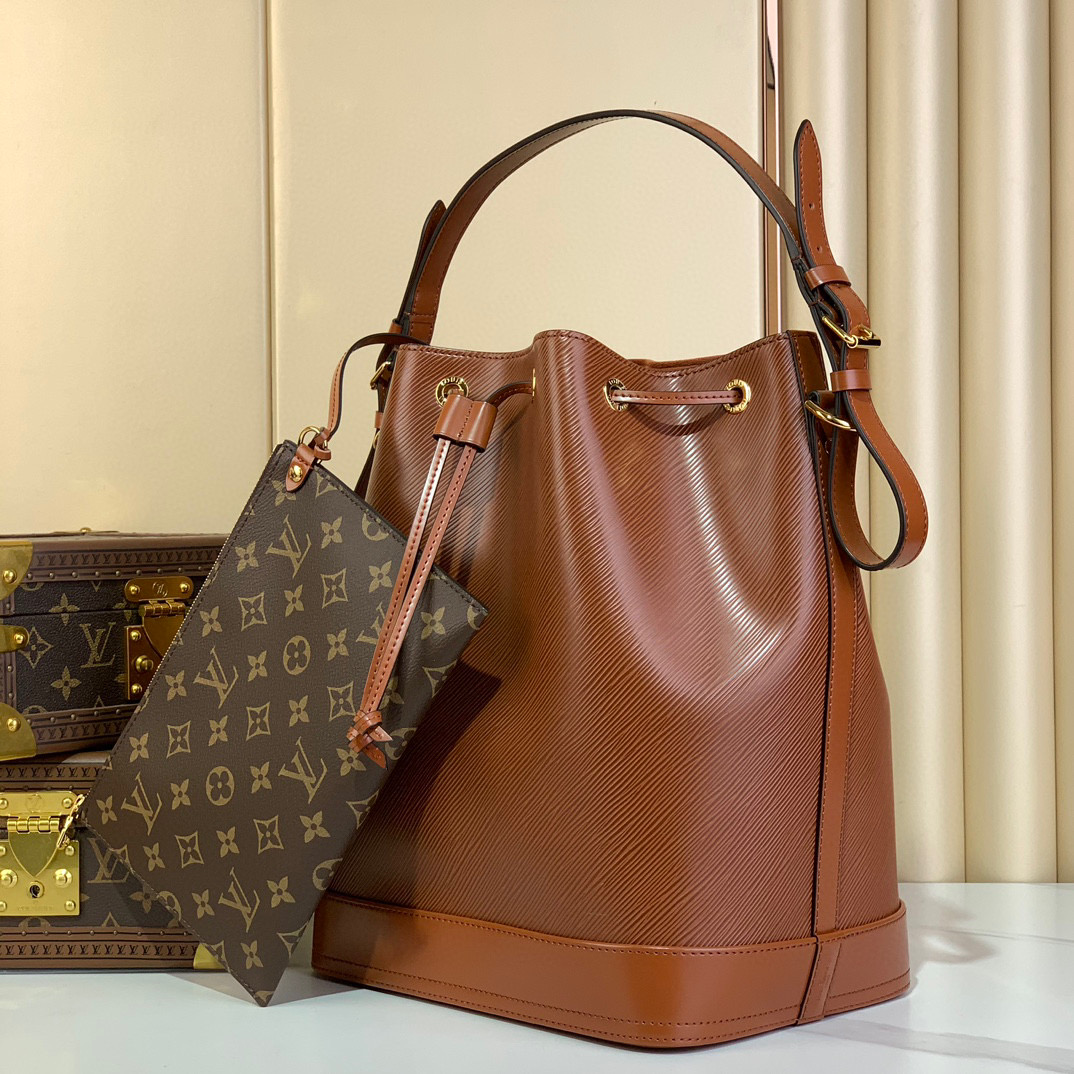 Louis Vuitton Noé MM Bucket Bag Epi Leather Brown with Removable Wallet 3 i1735891243741 3878 0 2