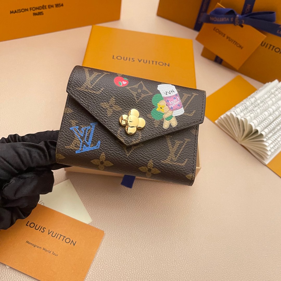 Louis Vuitton Victorine Wallet Monogram Coated Canvas - Snow Show Collection 6 i1736090038585 6719 0 4