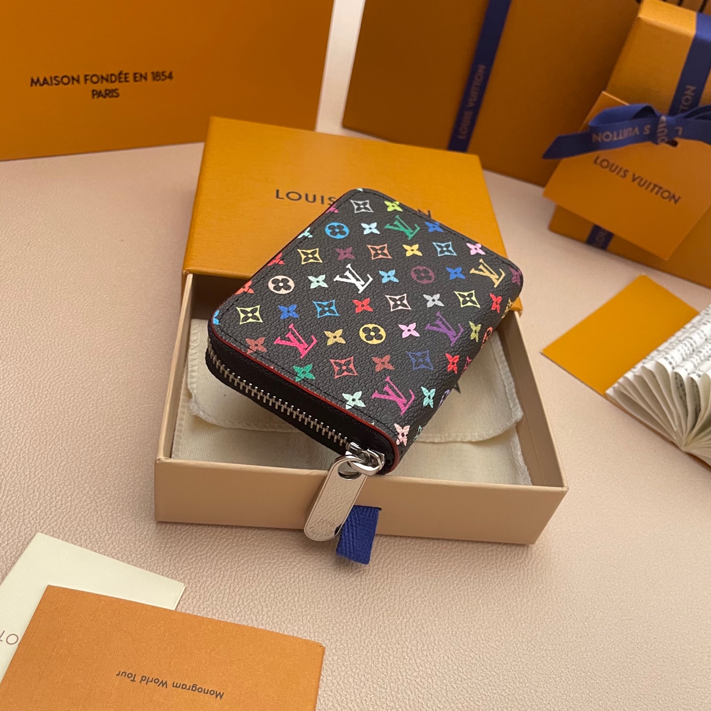 Louis Vuitton Zippy Coin Purse Monogram Canvas Multicolor Leather Wallet 3 i1736532155964 245 0 2
