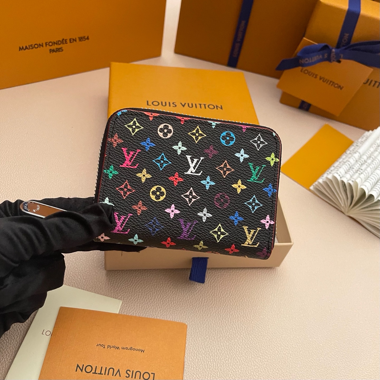 Louis Vuitton Zippy Coin Purse Monogram Canvas Multicolor Leather Wallet 5 i1736532156448 5308 0 4