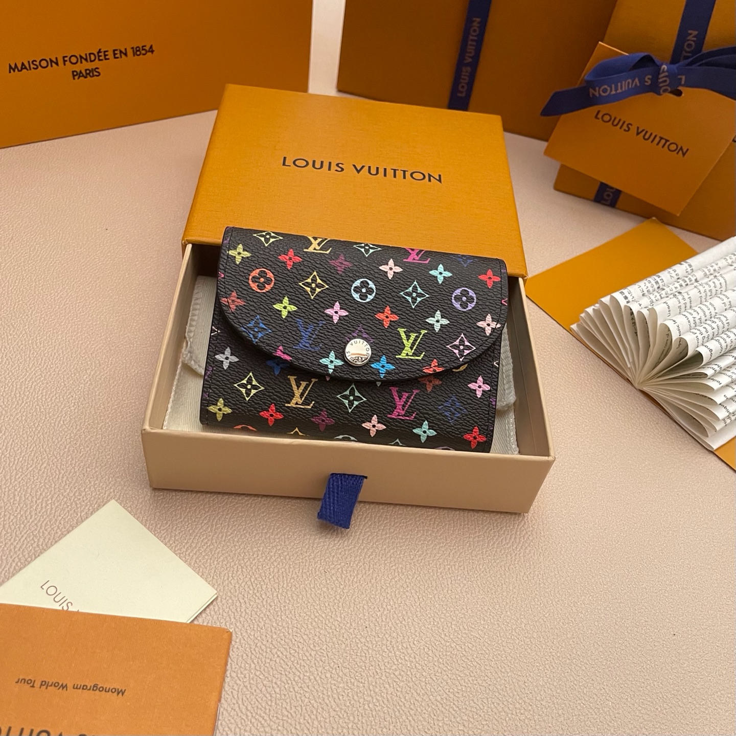 Louis Vuitton Rosalie Coin Purse Murakami Edition - Compact & Stylish Wallet 2 i1736532333590 799 0 0