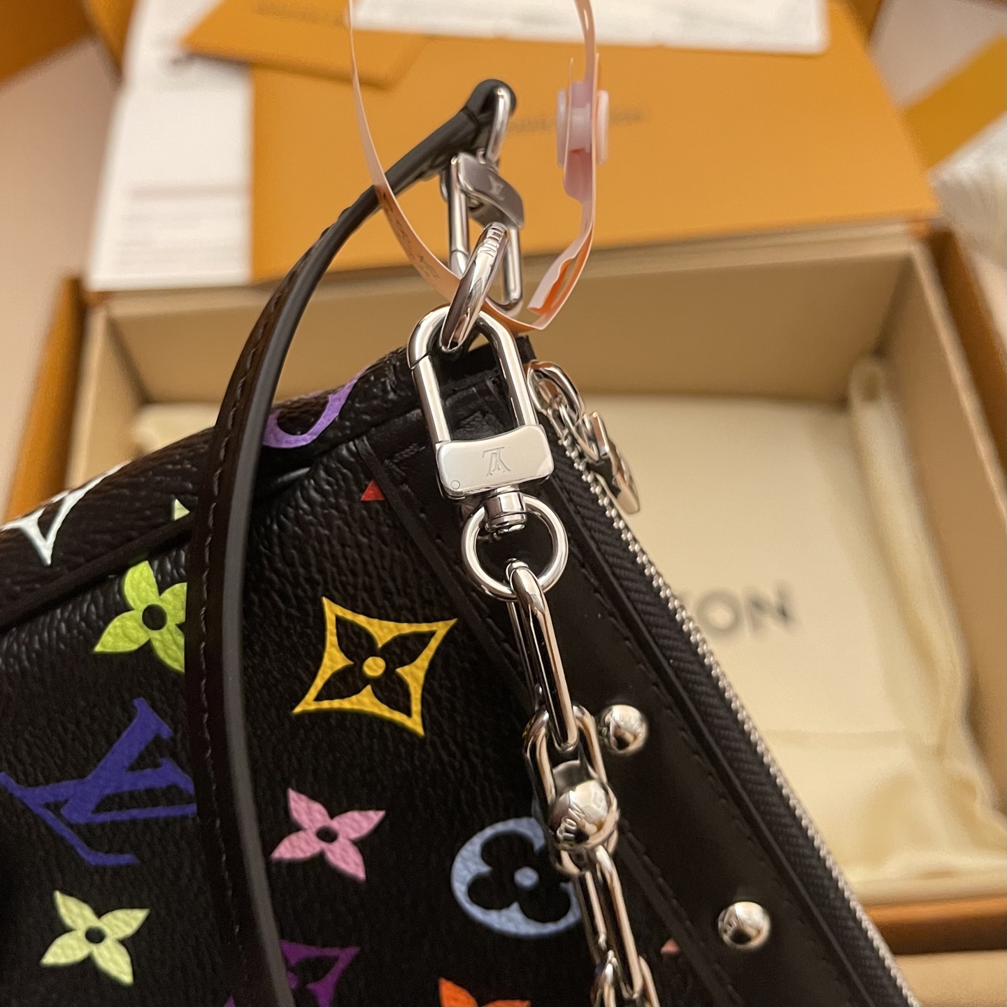Louis Vuitton Multicolor Monogram Coated Canvas Baguette with Chain 6 i1742406676519 9067 0 5