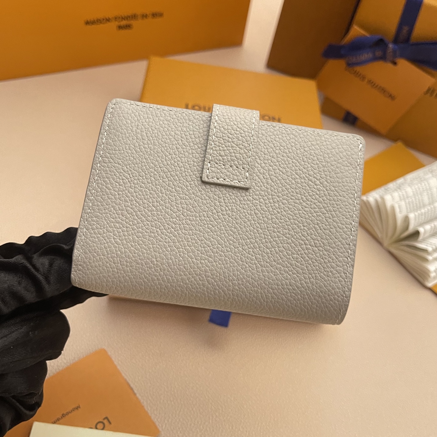 Louis Vuitton Low Key Compact Wallet in Leather with Golden Lock 4 i1742479045238 472 0 3
