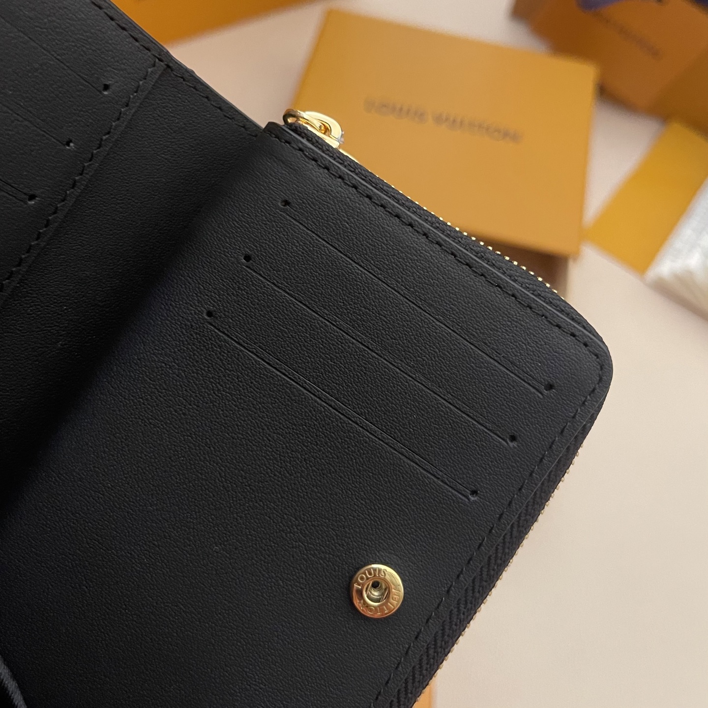 Louis Vuitton Lisa Wallet: Monogram Embossed Leather Zip-Around Wallet 9 i1742751334611 2006 0 7