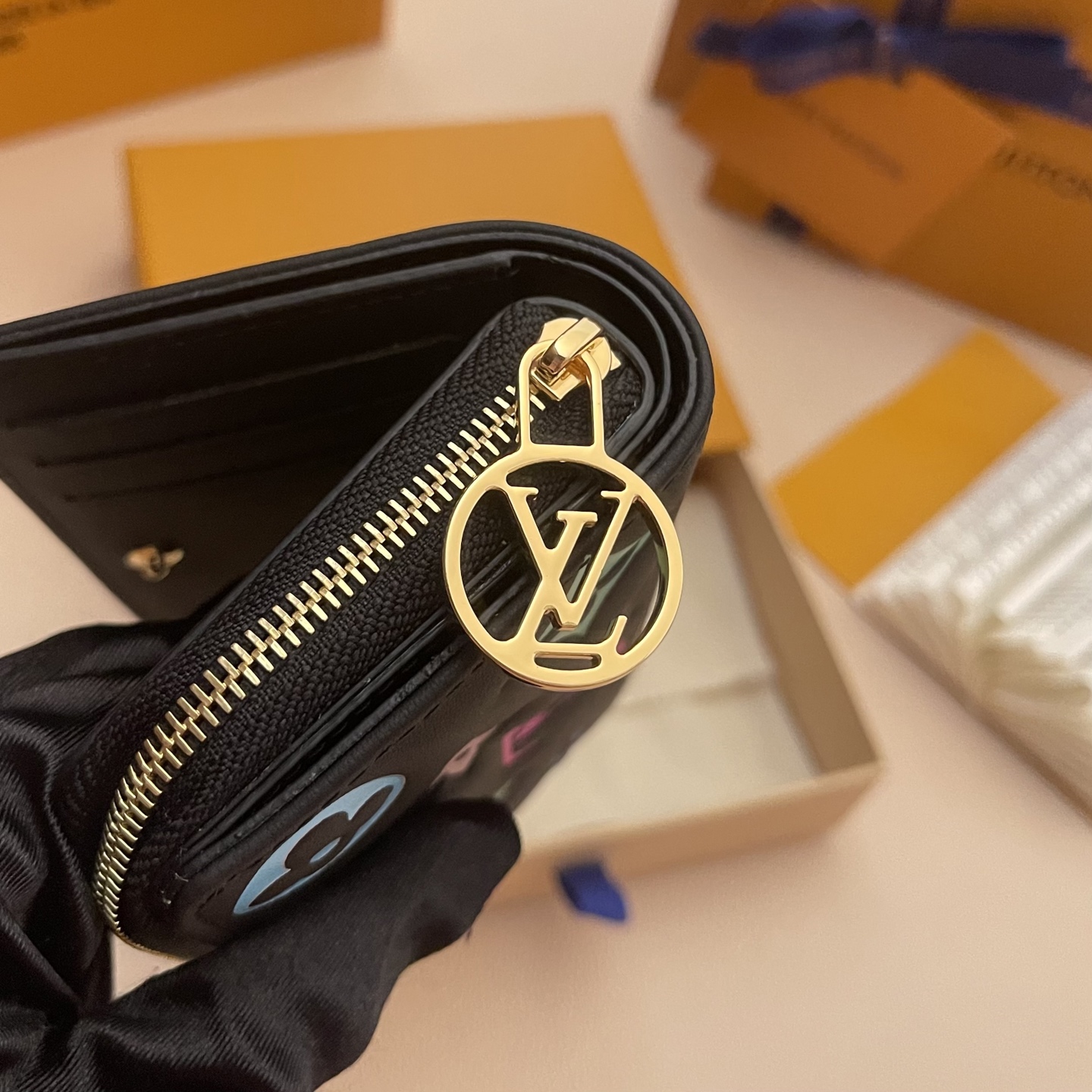 Louis Vuitton Lisa Wallet: Monogram Embossed Leather Zip-Around Wallet 5 i1742751337218 1965 0 3