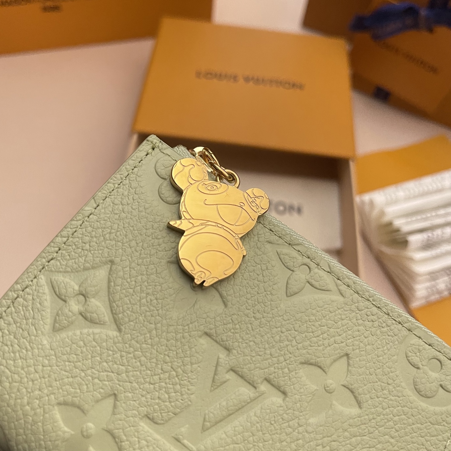 Louis Vuitton Takashi Murakami Compact Wallet - Light Green 5 i1742753109468 2278 0 3