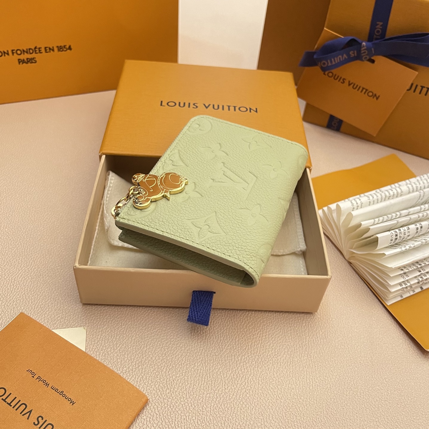 Louis Vuitton Takashi Murakami Compact Wallet - Light Green 4 i1742753109468 5447 0 2
