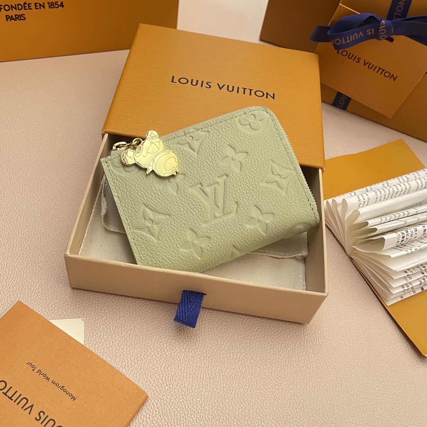 Louis Vuitton Takashi Murakami Compact Wallet - Light Green 2 i1742753112413 7410 0 0