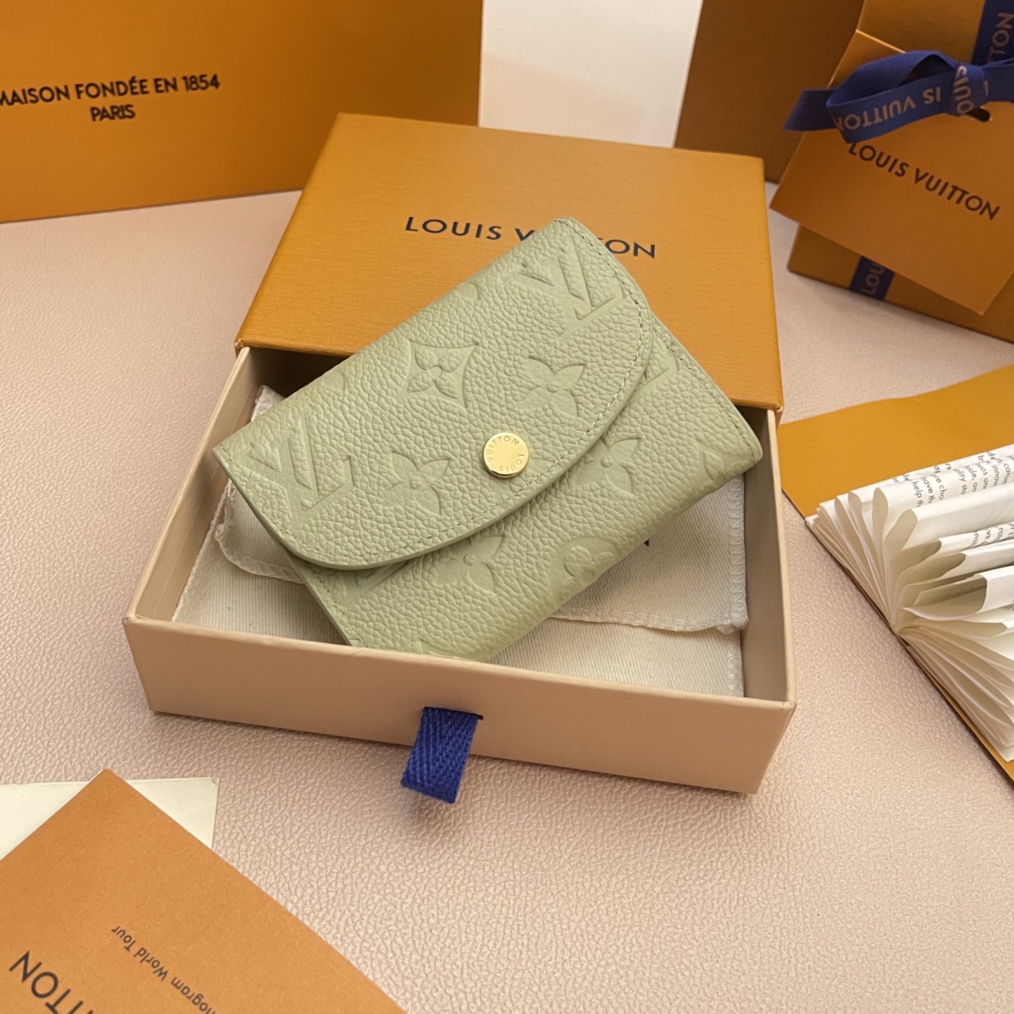 Louis Vuitton Rosalie Coin Purse - Compact Elegance in Green Monogram 1 i1742753516991 4071 0 0