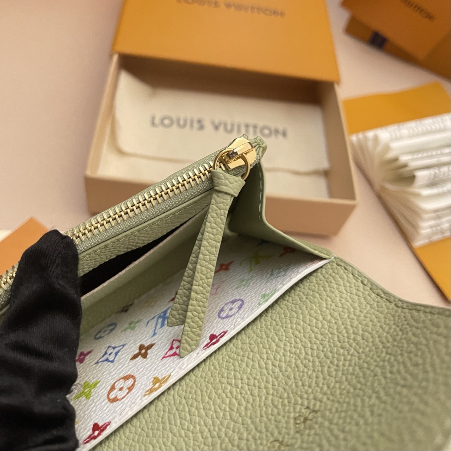 Louis Vuitton Rosalie Coin Purse - Compact Elegance in Green Monogram 9 i1742753518496 1822 0 8